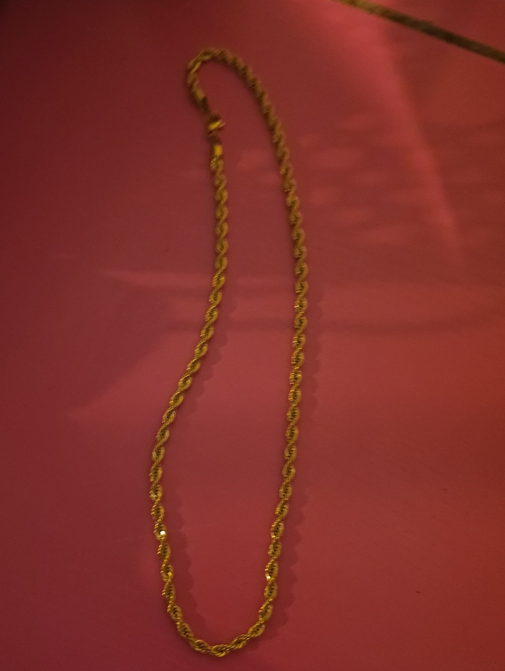 Classic Gold Rope Chain Necklace for Women